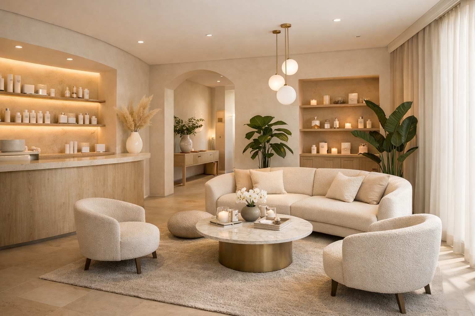 Premium salon and wellness space